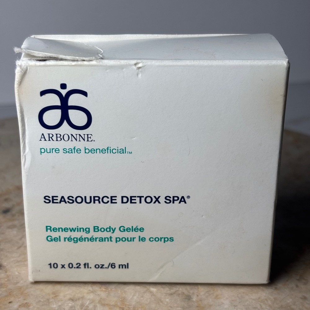 Arbonne SeaSource Detox Spa Renewing Body‎ Gelee 10 x 0.2oz Travel Samples White